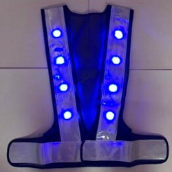 Blue LED Safety Vest