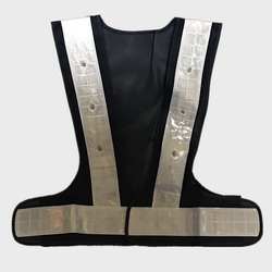 USB rechargeable LED illuminated safety vest