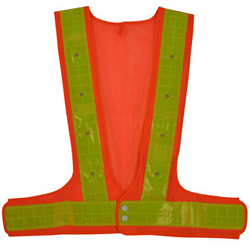 LED reflective safety vest