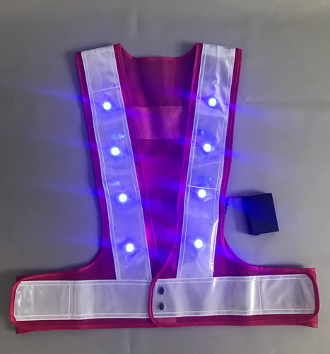 RED LED SAFETY VEST